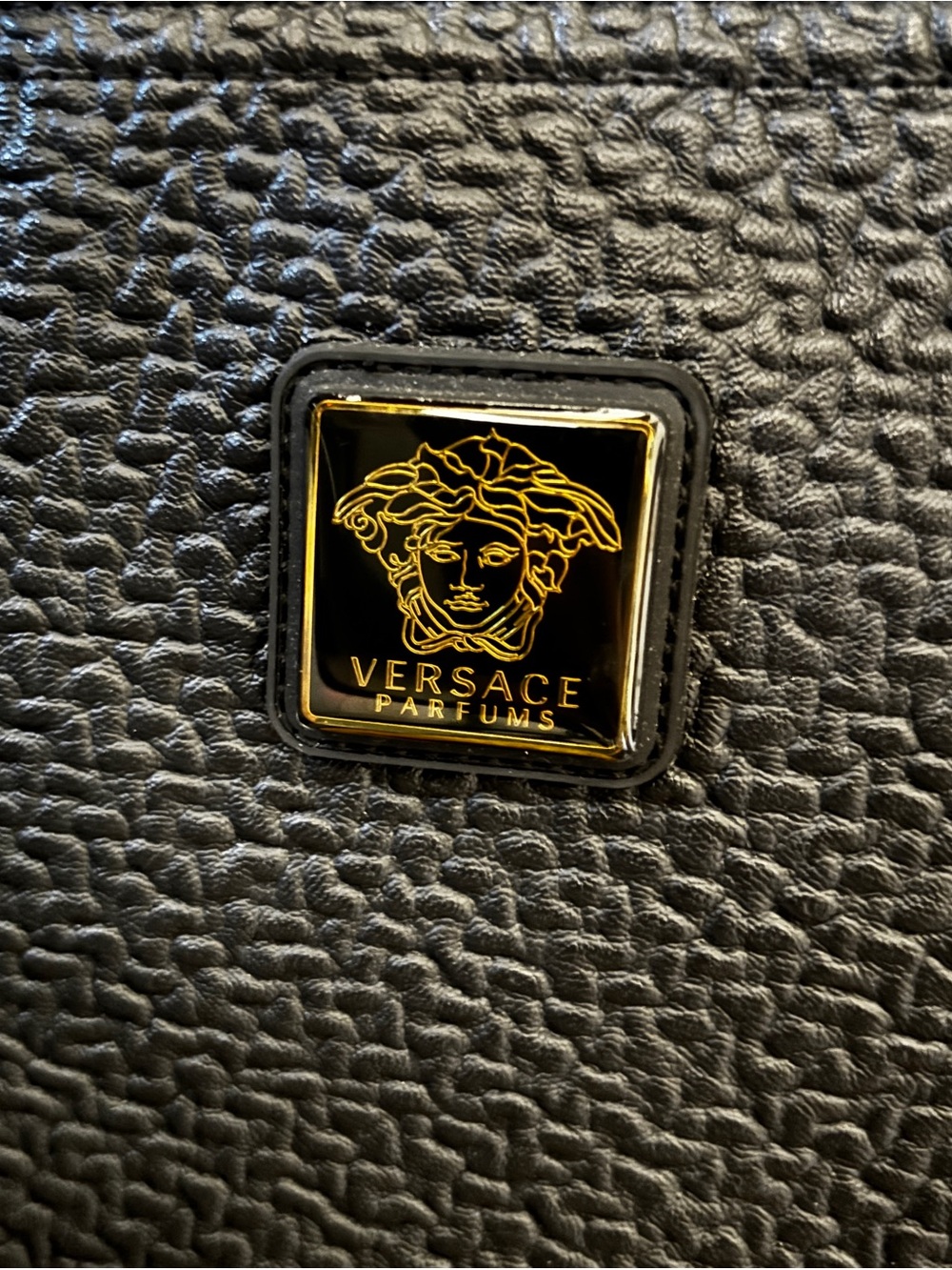 Versace Black Textured Duffel.. - Picture 7 of 8